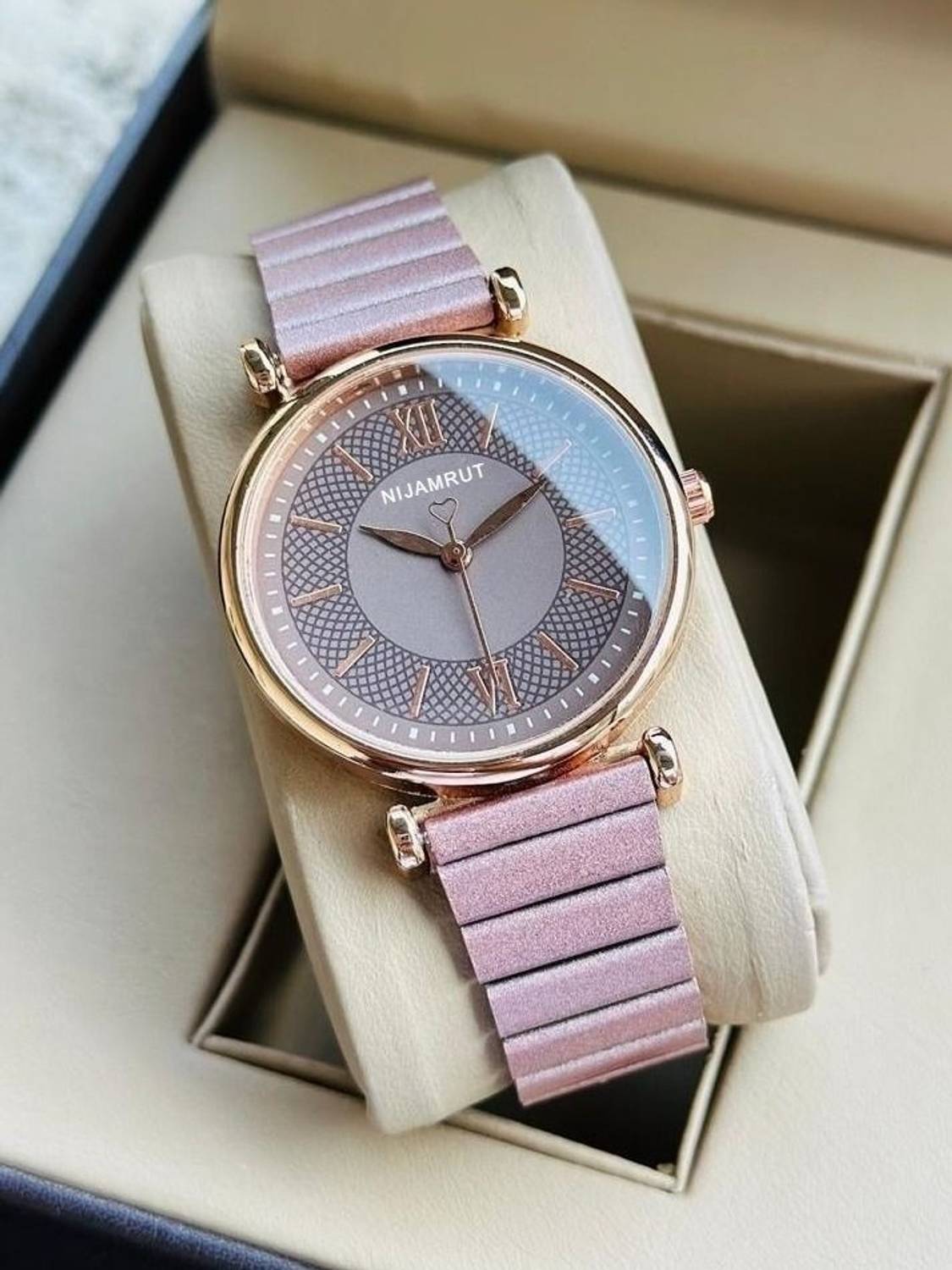 NIJAMRUT DRW38- PEACH 1 Women Watch Orange - Image 1
