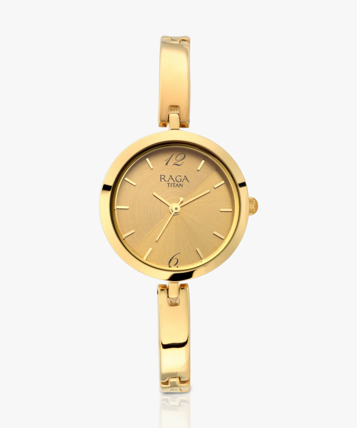 Image of Titan Raga Viva Champagne Dial Gold Metal Strap Analog Watch - For Women TH1780887 /D,NT2606YM06,NU2606YM06