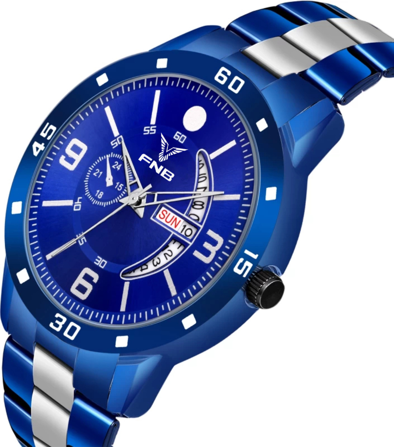 Image of FNB FN-1124 Elegant Dual Tone Series HMTS Quartz Analog Watch - For Men