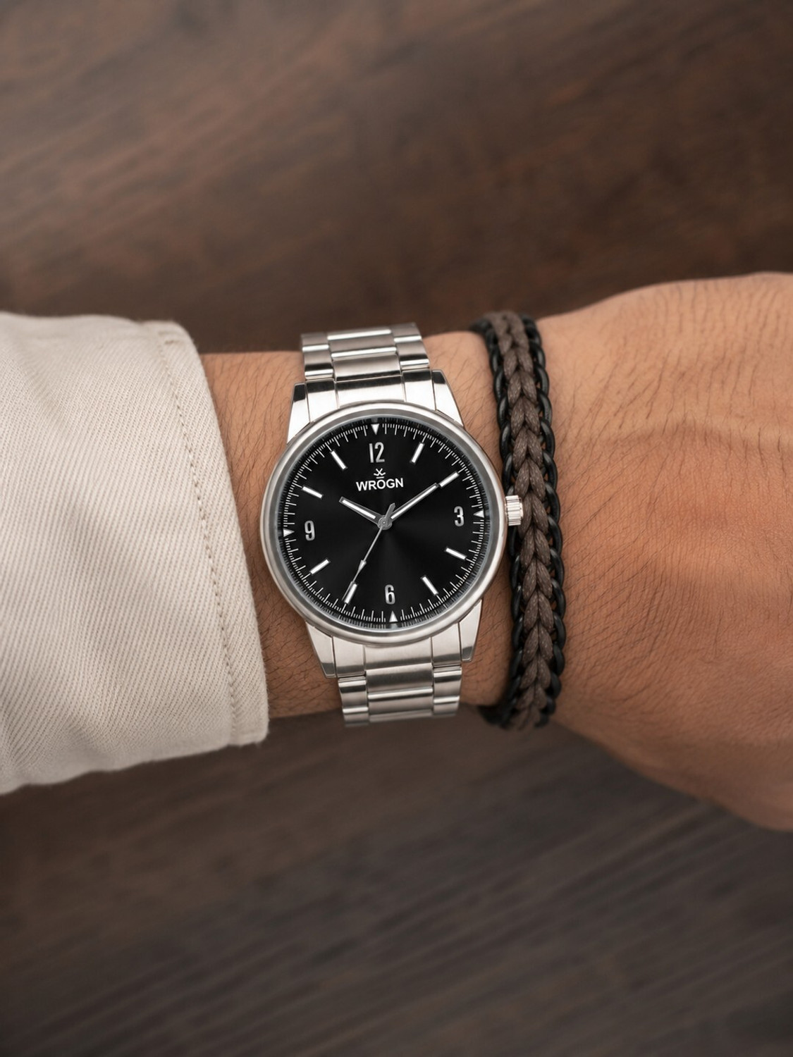 Image of WROGN Wrogn Classic & Elegant Watch Gift Set for Men Analog Watch - For Men
