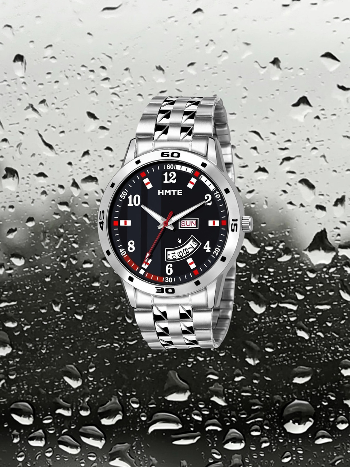 Image of hmte HM-8072 Day&Date Series Analog Watch - For Men
