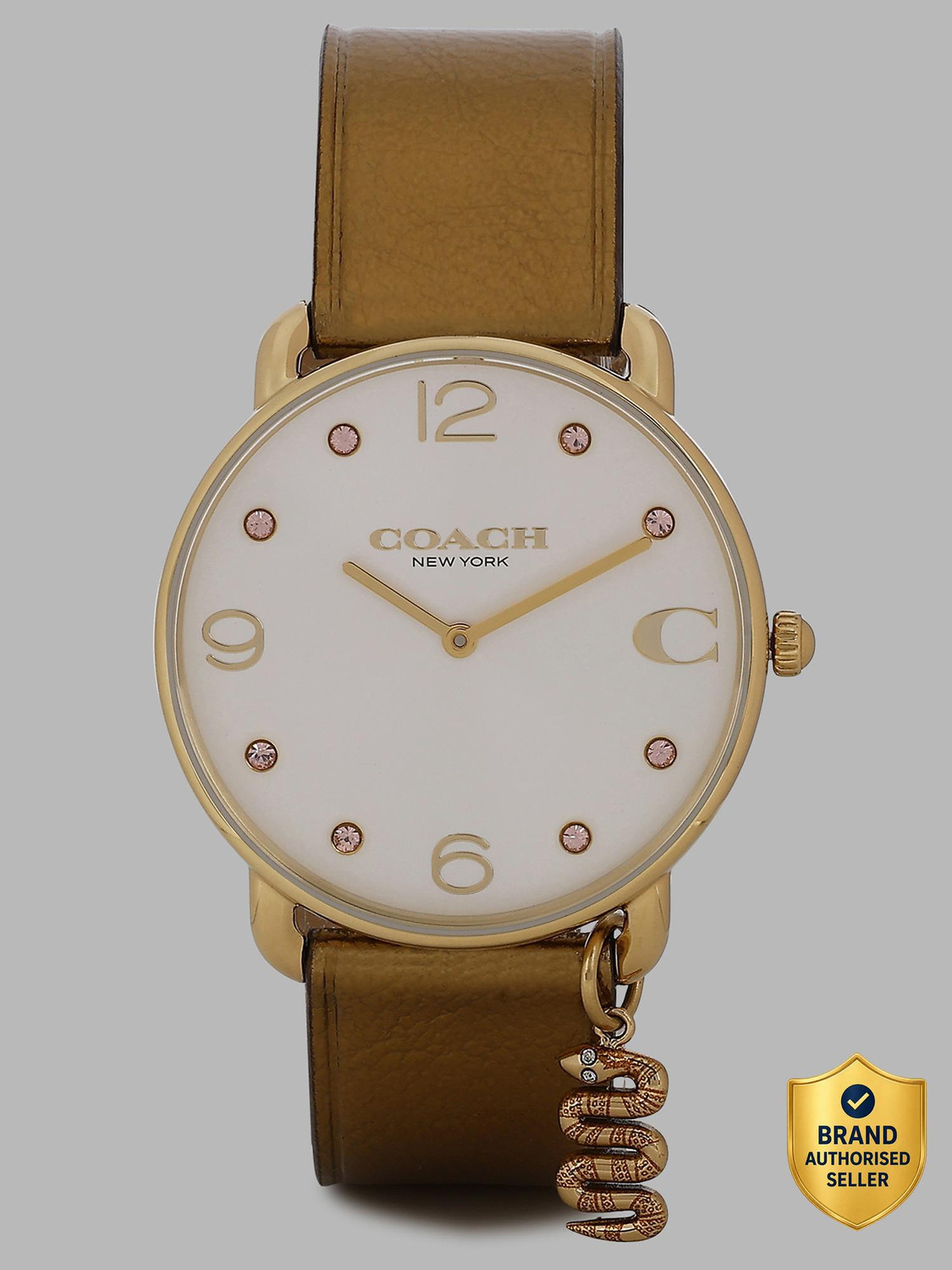Image of COACH Elliot Coach Elliot Qtz Basic Silver White Round Dial 's / Analog Watch - For Women