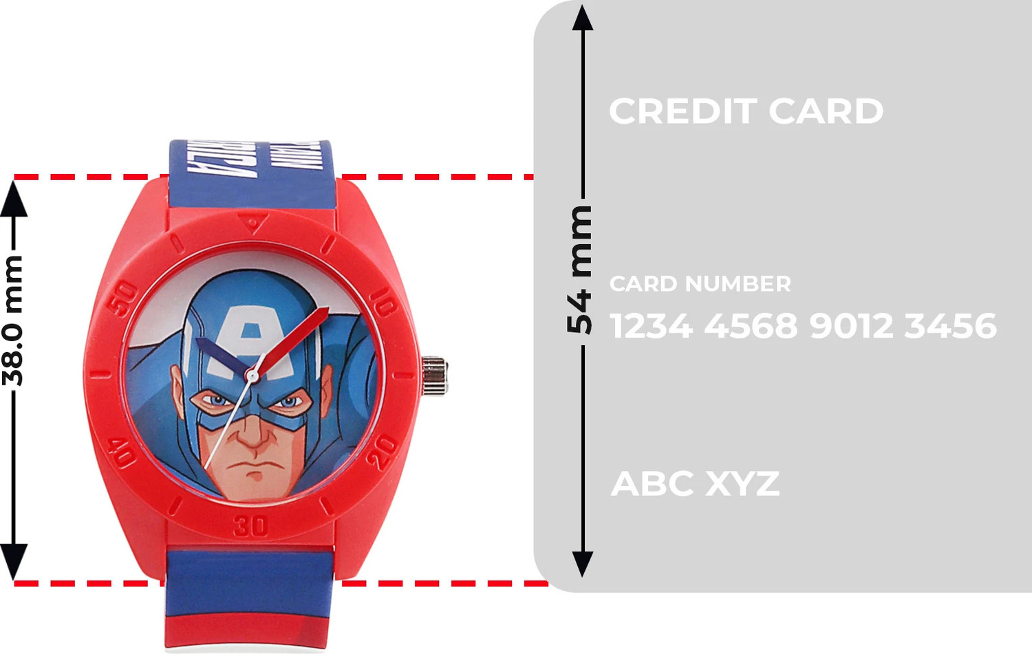 Image of MARVEL FK-AZ17 Marvel Captain America-AZ17 Analog Watch - For Boys