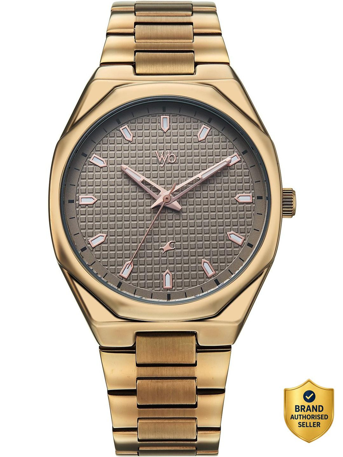 Image of Fastrack Vyb Nimbus Fastrack Vyb Nimbus Quartz Grey Dial Khaki Strap Analog Watch - For Men