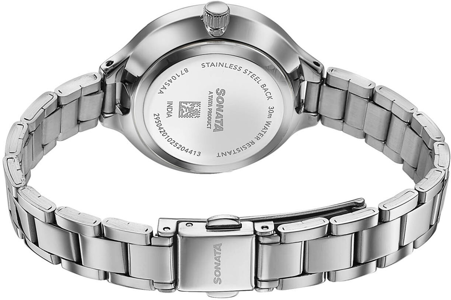 Image of SONATA Festive 2.0 Ph II Sonata Festive 2.0 Quartz Silver Dial Silver Sheet metal Strap Analog Watch - For Women