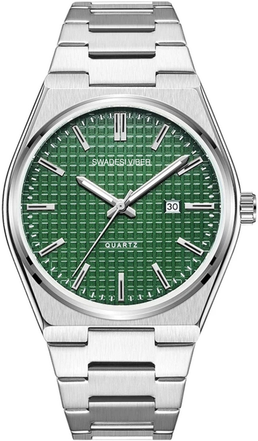 Image of SWADESI VIBER SV216 Viber Elite Stainless Collection Analog Watch - For Men