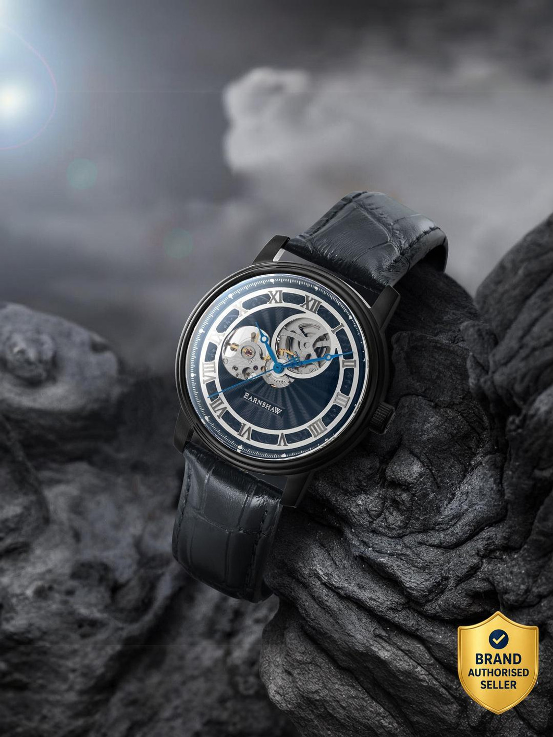 Image of Earnshaw ES-8097-04 Westminster Mechanical Analog Watch - For Men