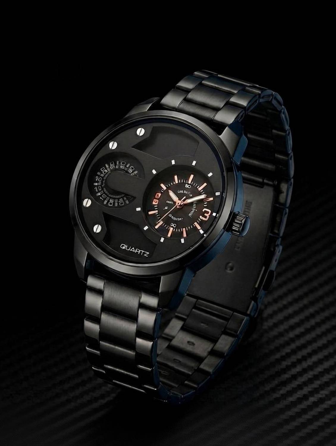 Anandani Trendy Casual Mens Wirst Watch Black Dail With Stainless Steel Strap Trendy Casual Mens Wirst Watch Black Dail With Stainless Steel Strap Analog Watch  - For Men