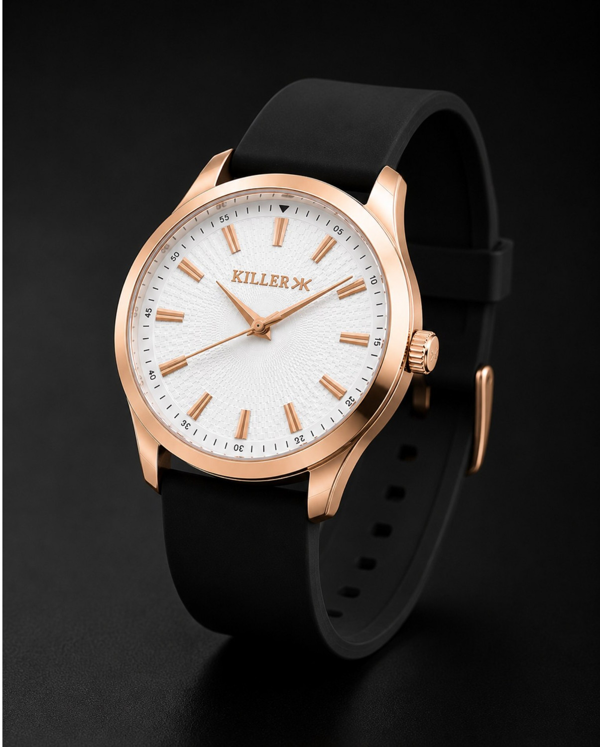 Image of KILLER Elegant Brown Dial & Rose Gold Finish - Sophisticated Everyday Luxury Analog Watch - For Men