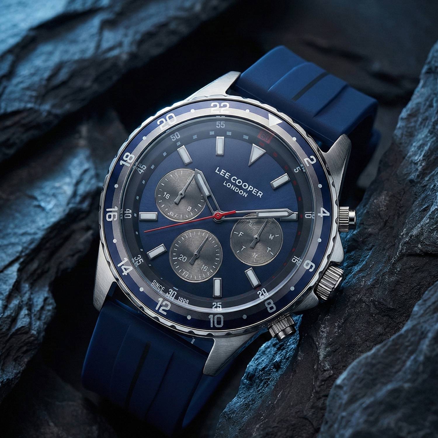 ガブリエル新一 LEE COOPER LC07210.099 Multifunction with Sunray Dial Analog Watch