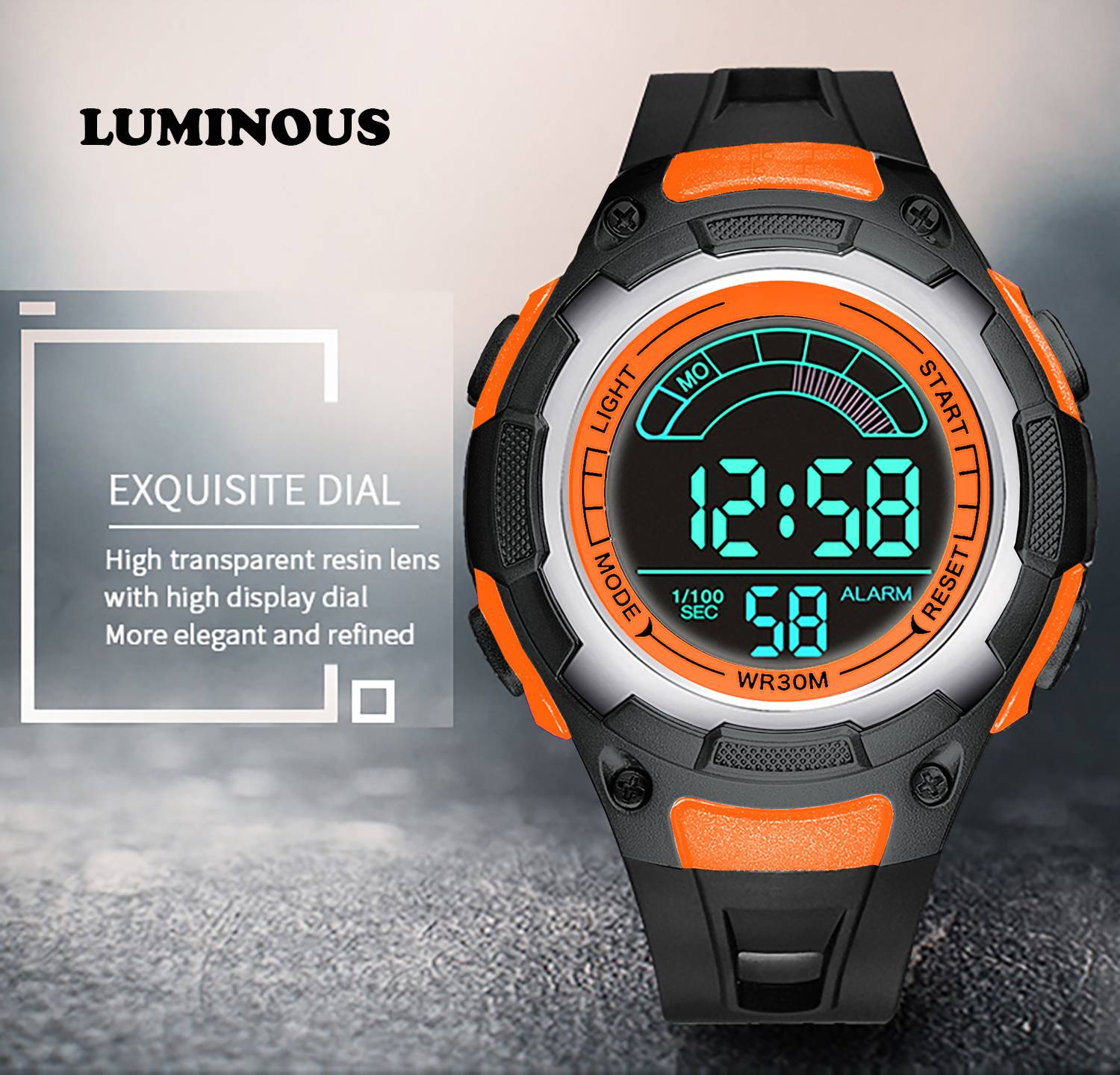 Time Up Large Dial Kids Sports Watch 6-15 Years - Image 3