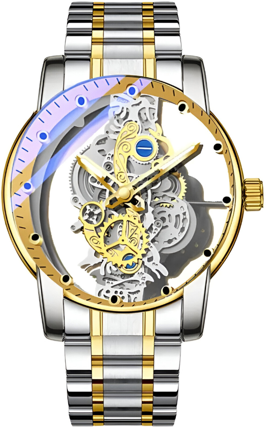 Image of zentech WOM-T Premium Transparent silver Analog Watch - For Men