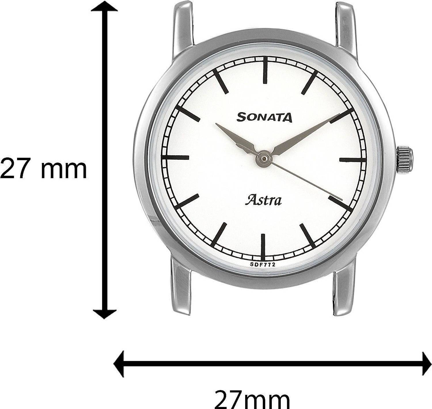 Sonata White Dial Silver Stainless Steel Strap Analog Watch - Image 5
