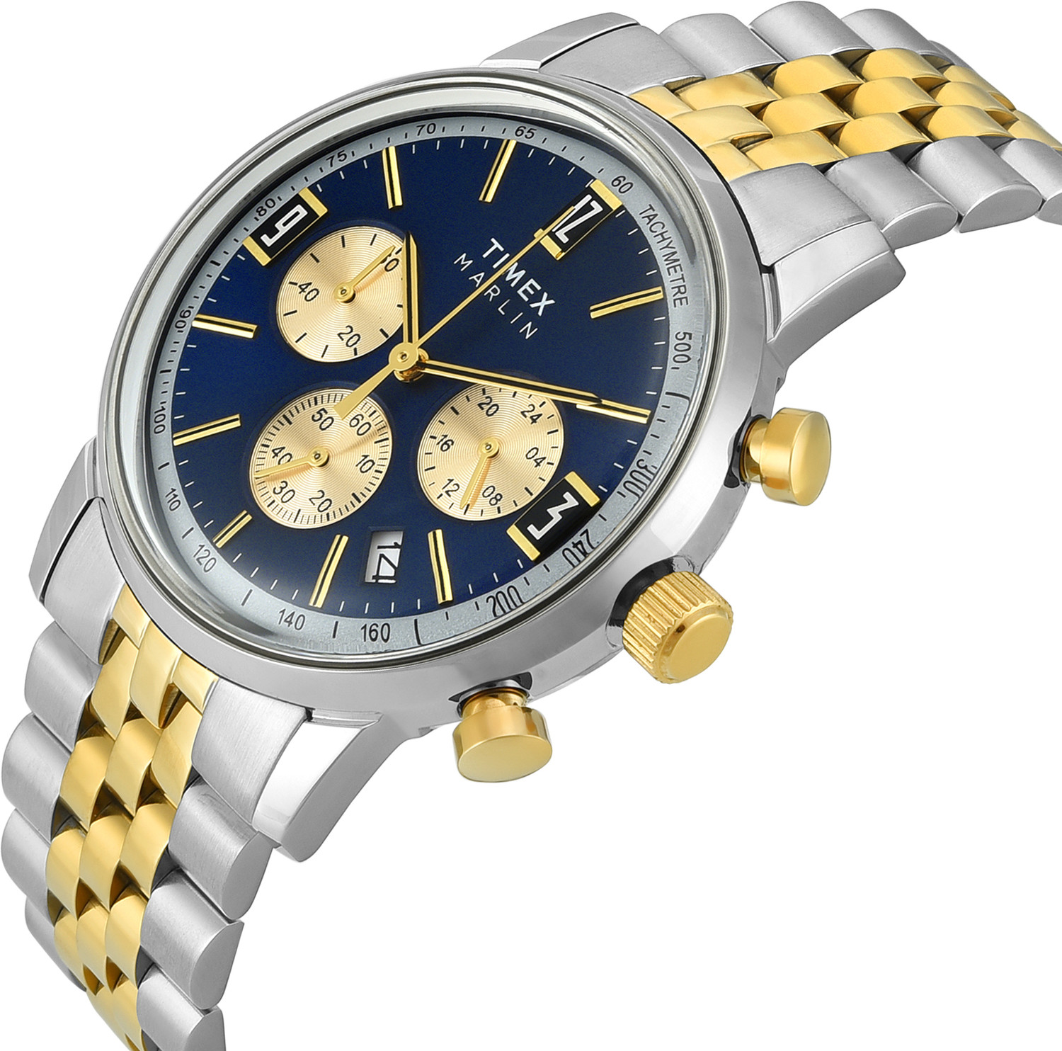 Image of TIMEX TWEG26708 Marlin Round 42mm Blue Dial Analog Watch - For Men
