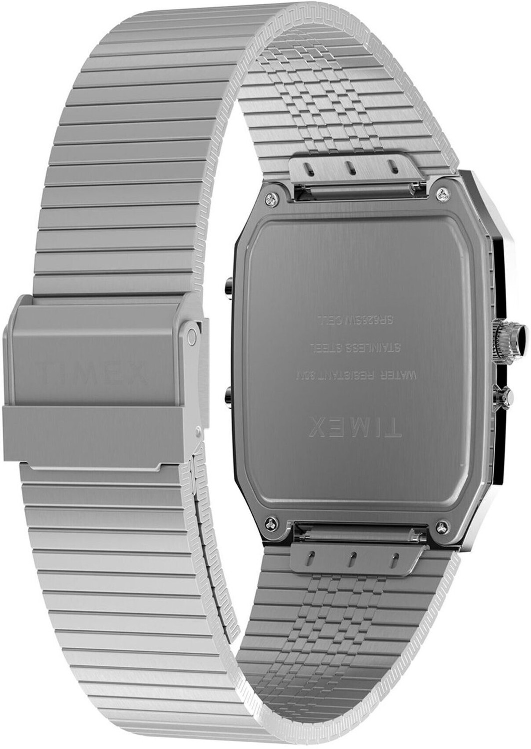 Image of TIMEX Reissue Rectangle 33mm Black Dial Analog-Digital Watch - For Men TW2Y05900UJ