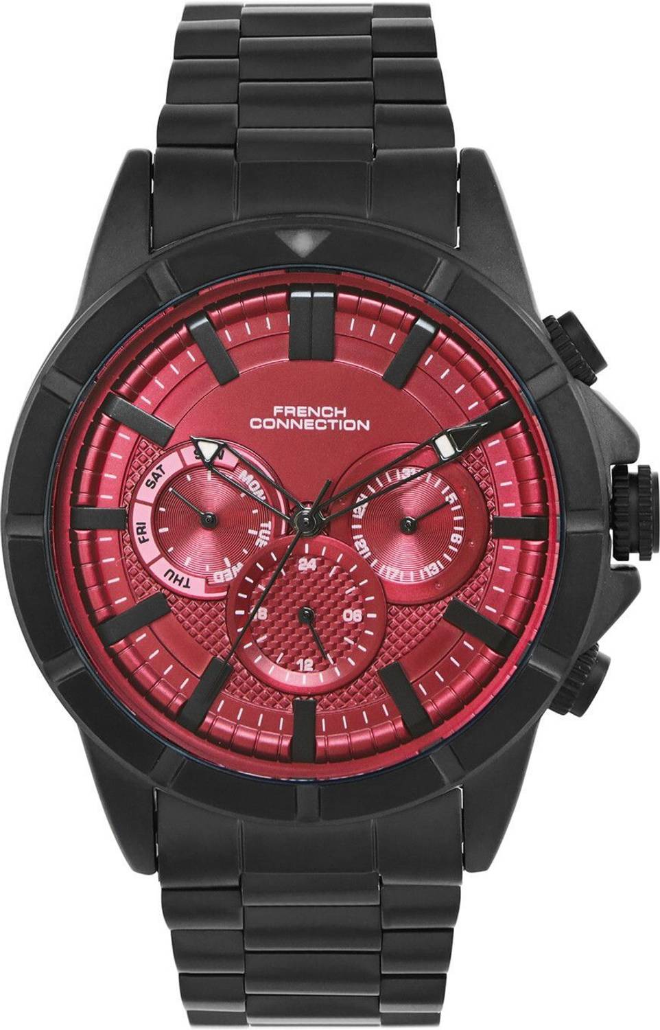 French Connection Sunray Dial Turbo Analog Watch - Men - Image 2
