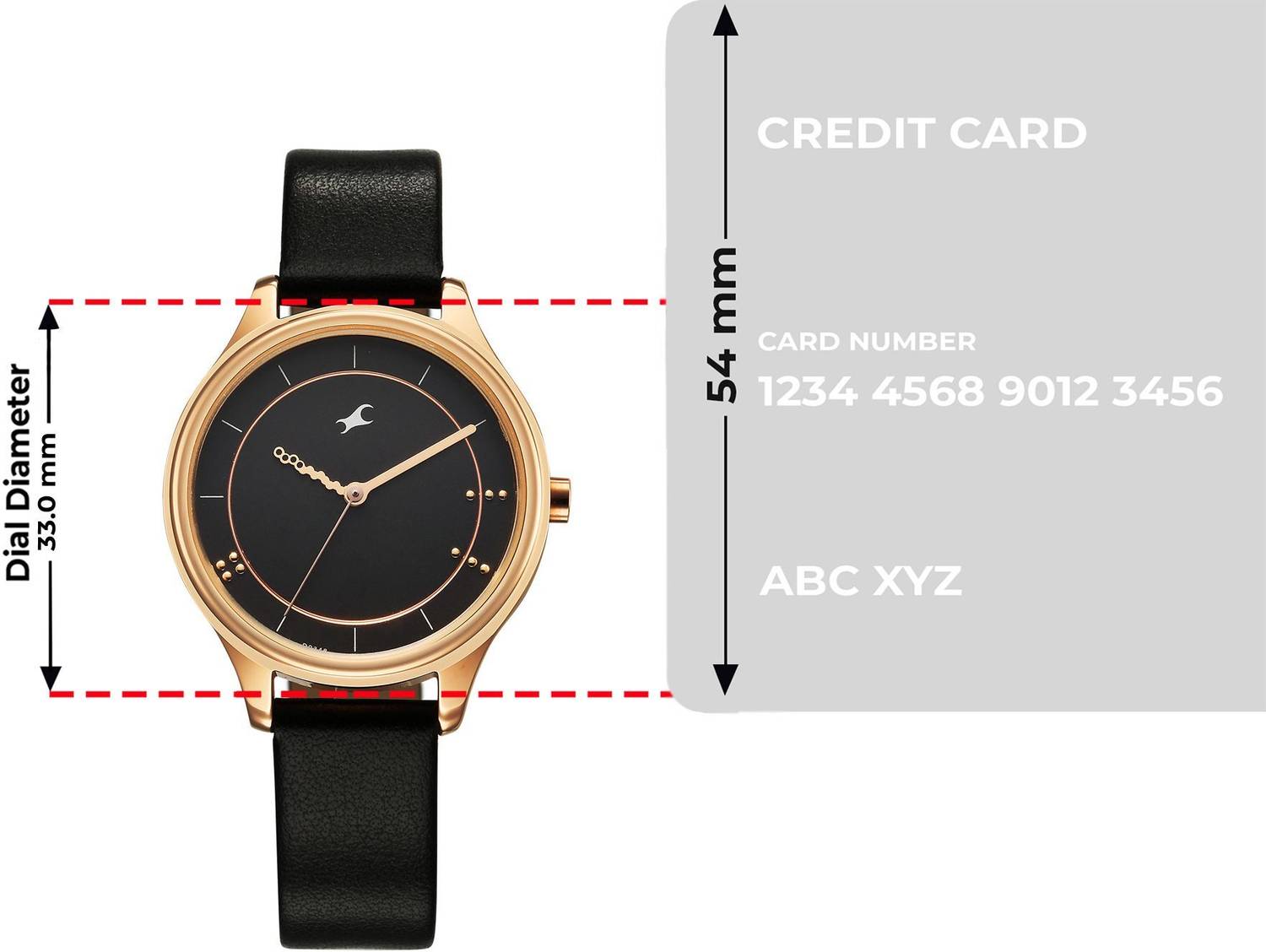 みる　0628 Fastrack Fastrack Stunners Black Dial Black LeatherStrap Analog