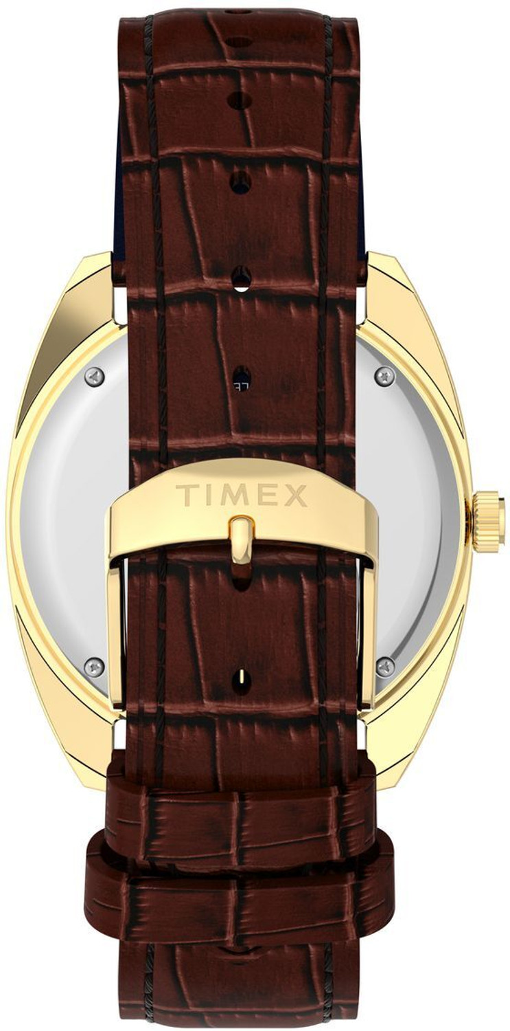 Image of TIMEX Q Round 37mm Brown Dial Analog Watch - For Men TW2Y87200UJ