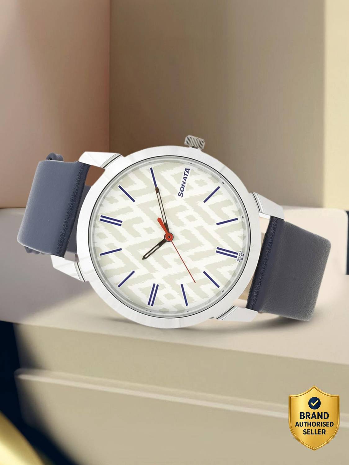SONATA 77107SL02 SDL803 SO KNOT Analog Watch - Men - Image 1