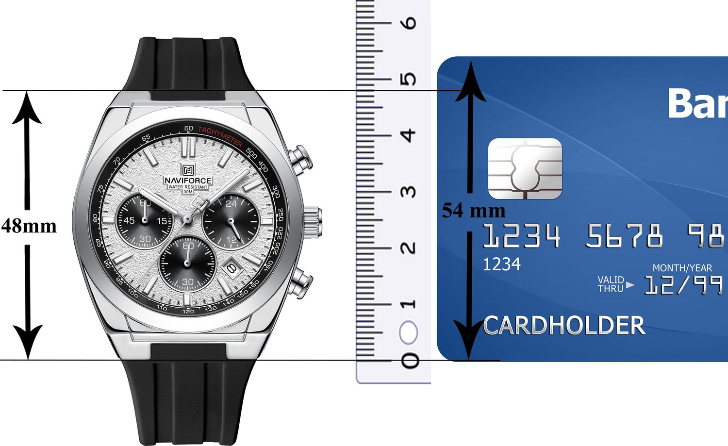 Image of NAVIFORCE Analog Watch - For Men NF8080 SWB