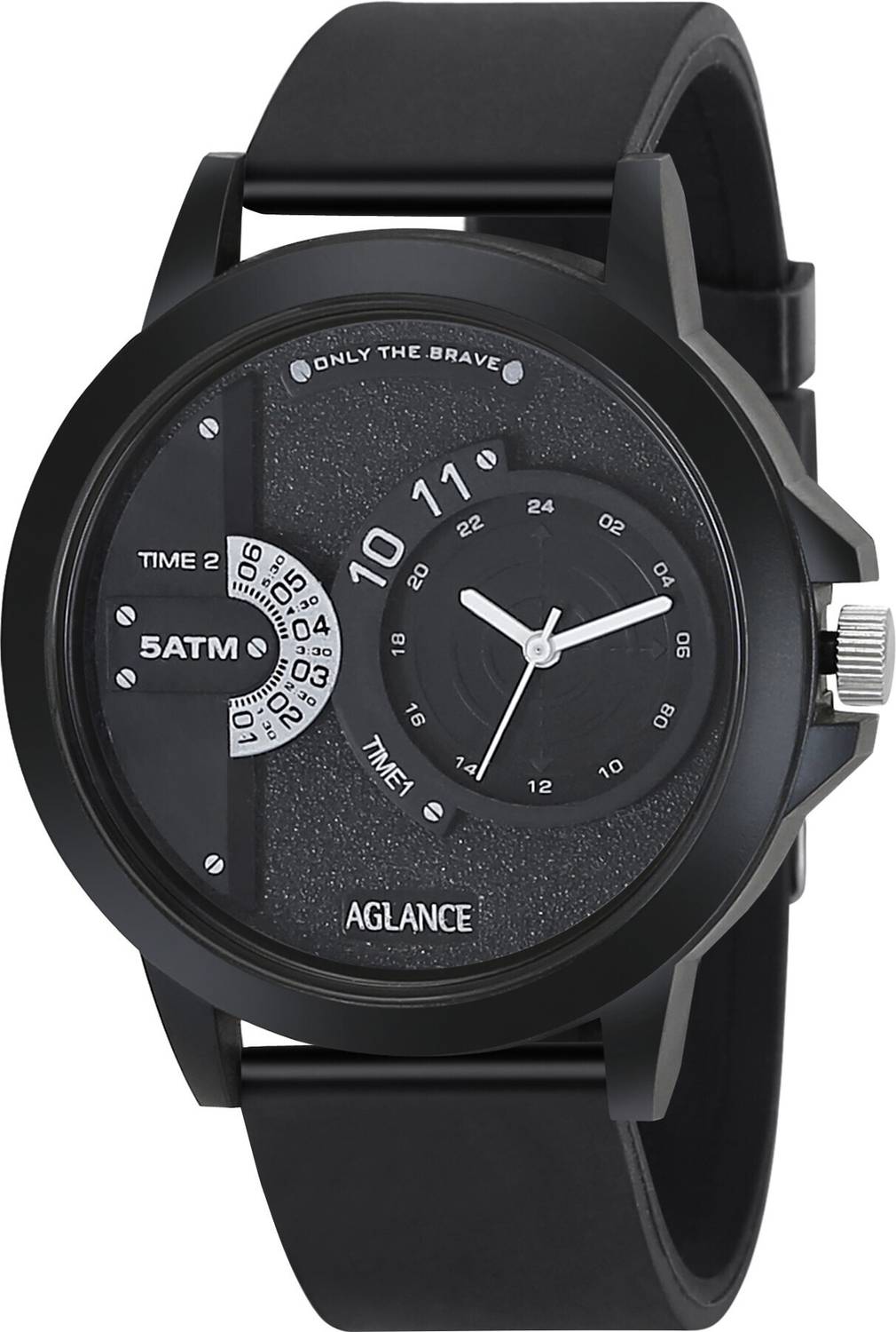 Aglance FT3147 NEW FULL BLACK SPORTS WATERPROOF Analog Watch  - For Boys