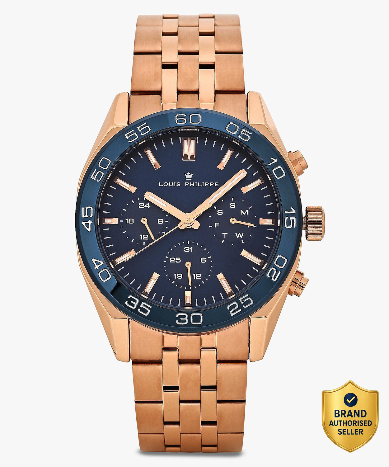 Image of Louis Philippe Multifunction Blue Dial Analog Watch Analog Watch - For Men