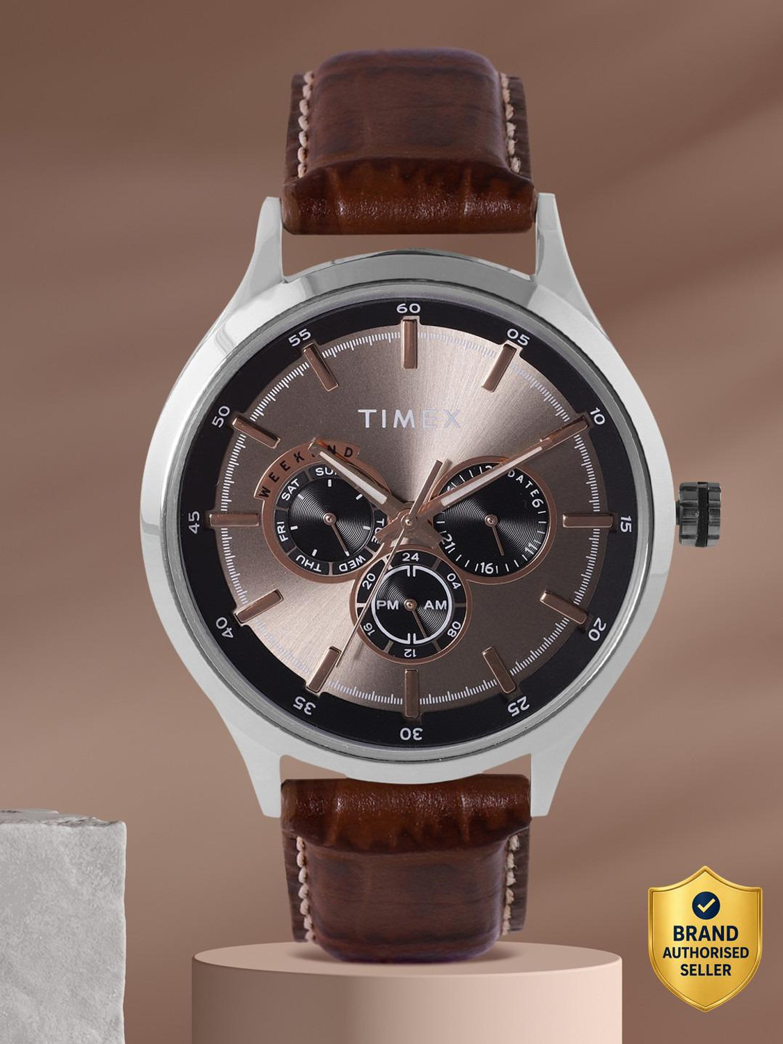 TIMEX Round 43mm Grey Dial Analog Watch  - For Men