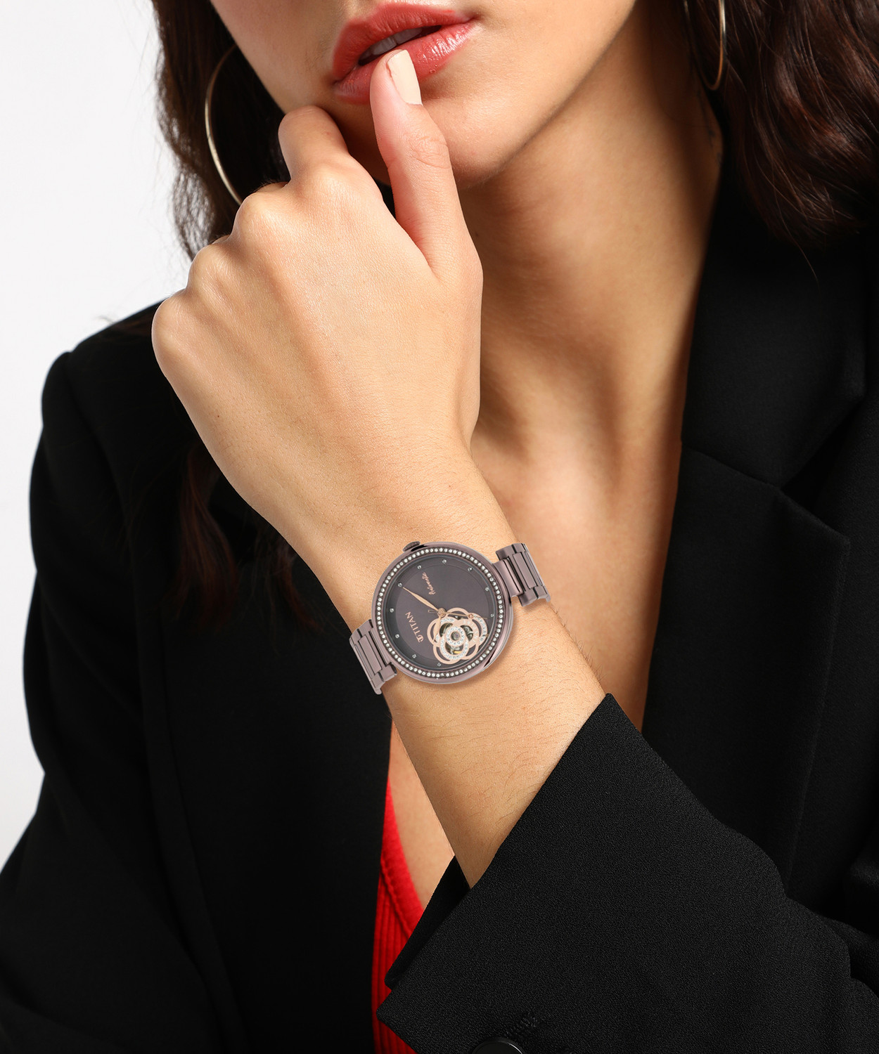 Image of Titan NN95112QM01 Self Expression Analog Watch - For Women