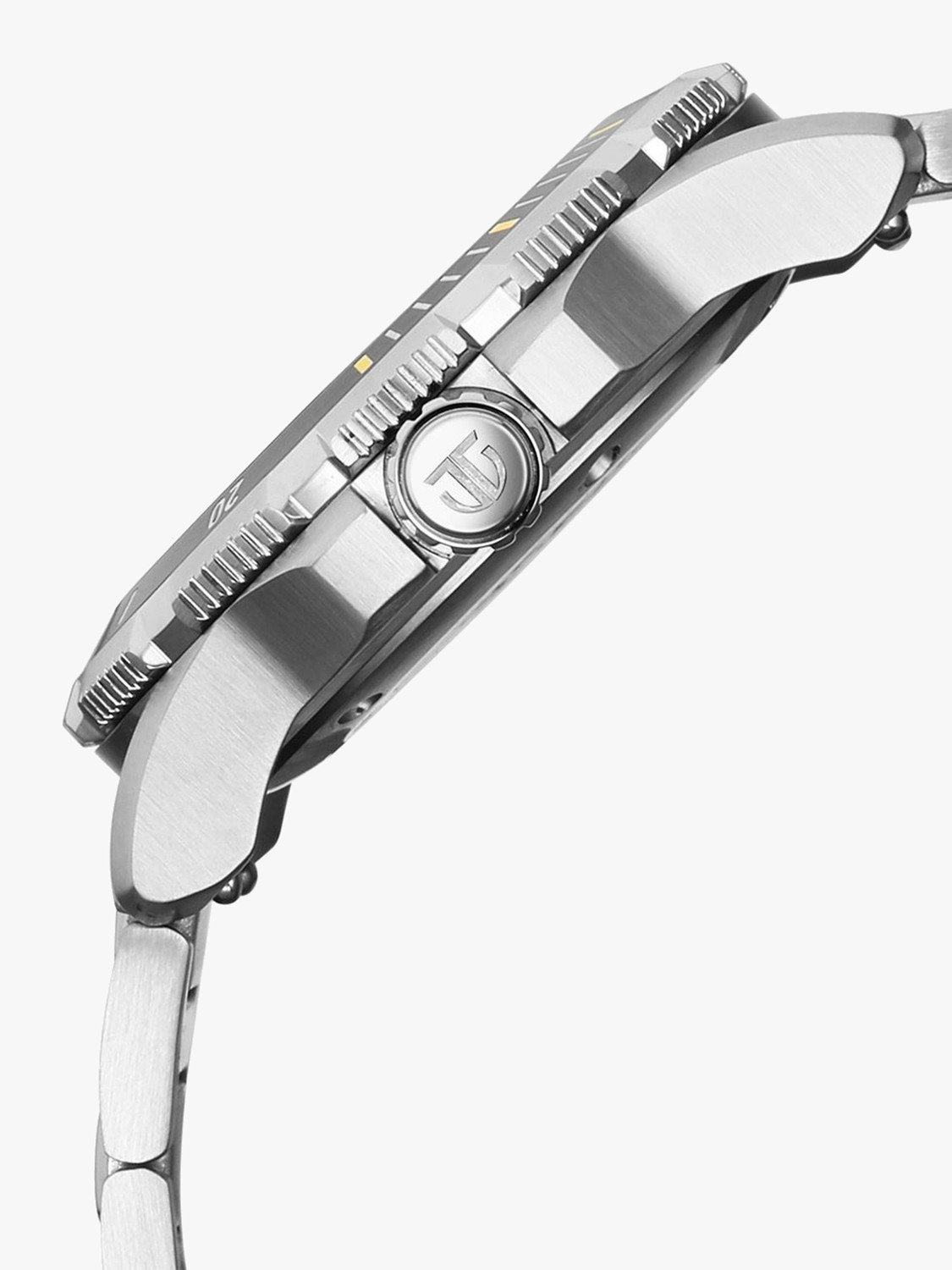 Image of Titan Titan Zero Hour Diver's 100m Titan Zero Hour Diver's 100m Black Dial Silver Stainless Steel Strap Analog Watch - For Men