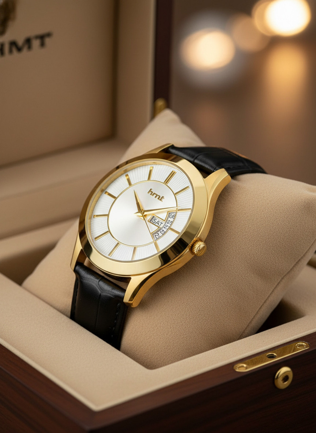 Image of HMT DLX Premium Water Resistant Classic Branded Analog Watch - For Men