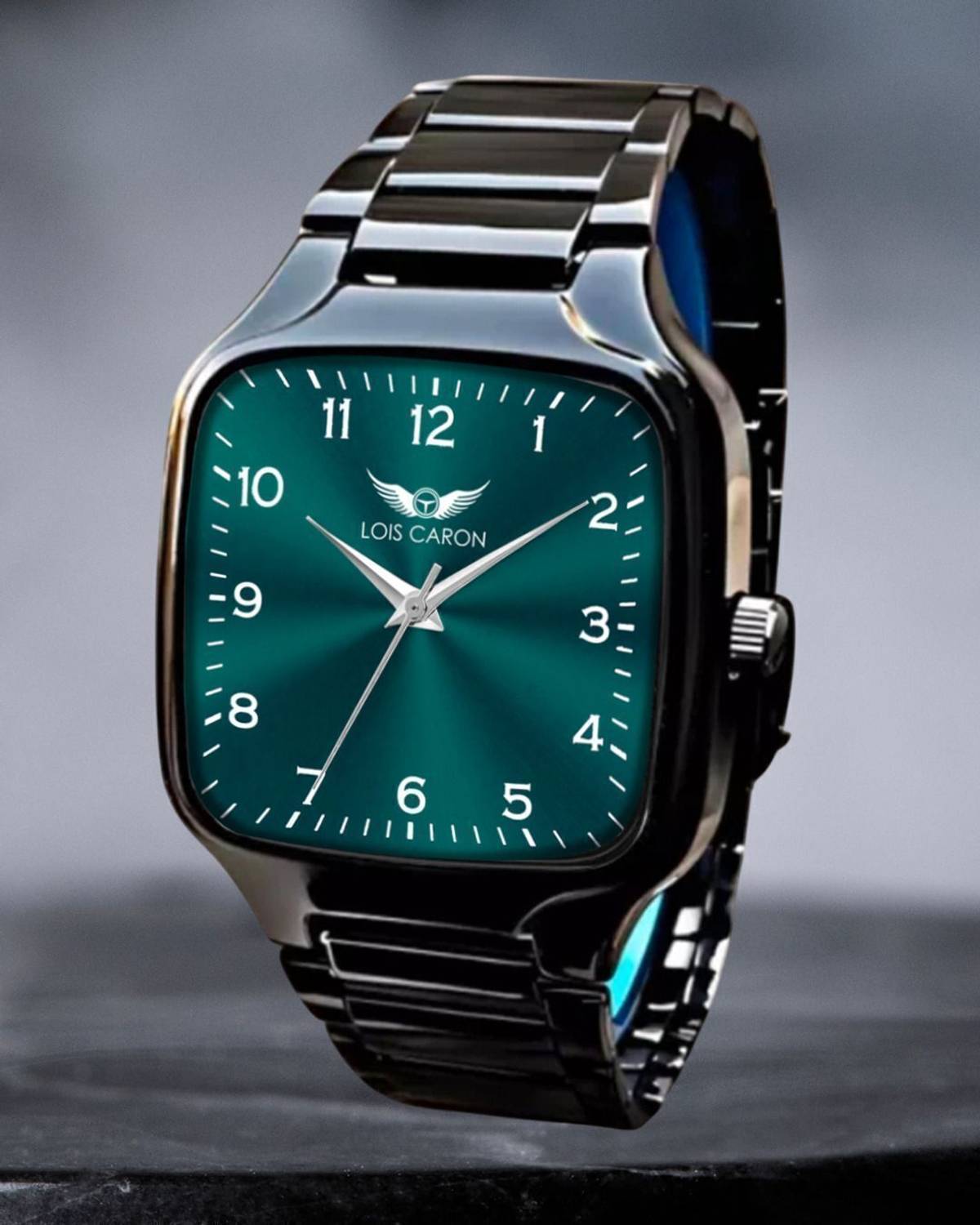 LOIS CARON LCS-8585 Square Quartz Watch for Boys