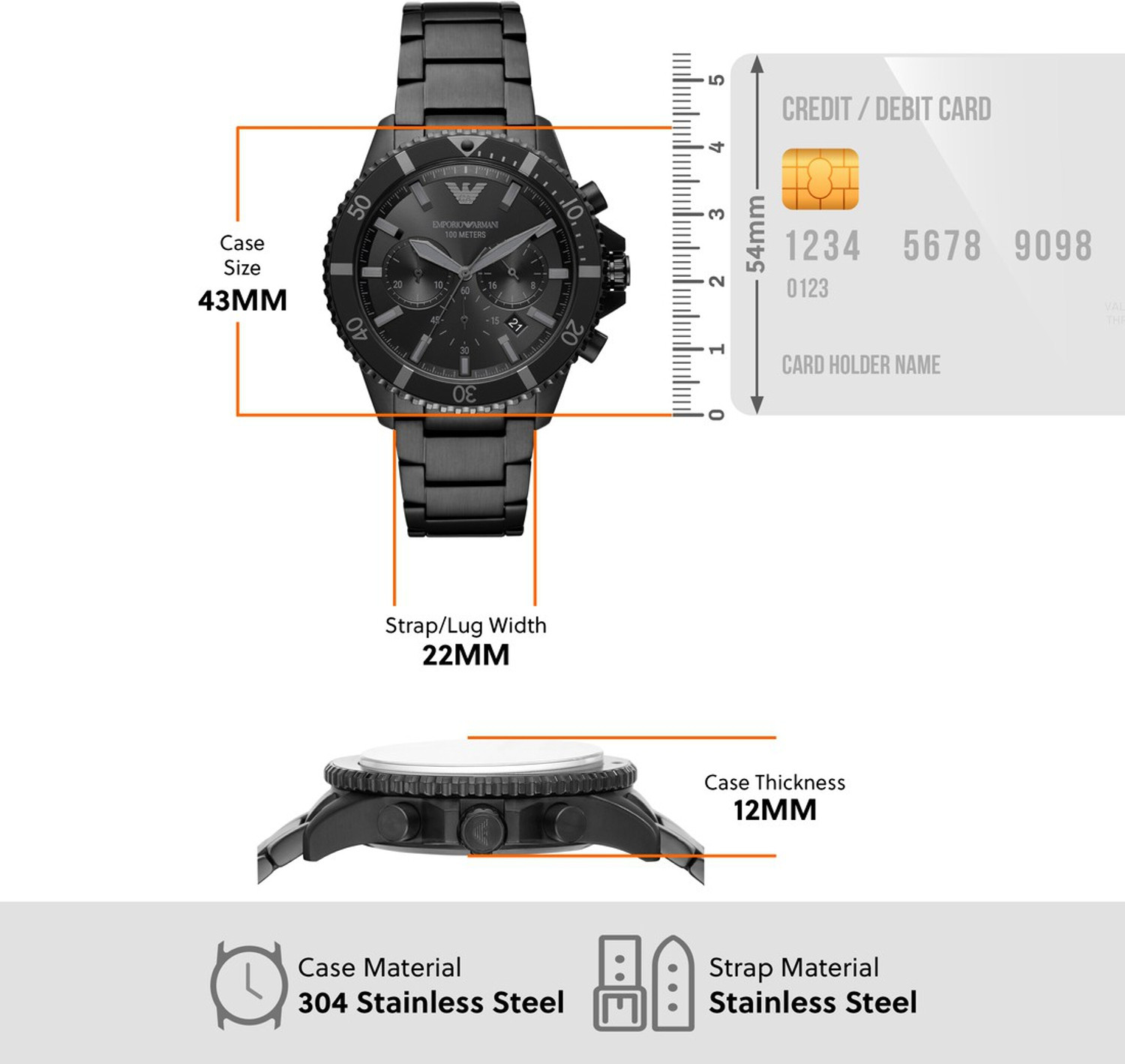 Image of EMPORIO ARMANI Diver Analog Watch - For Men