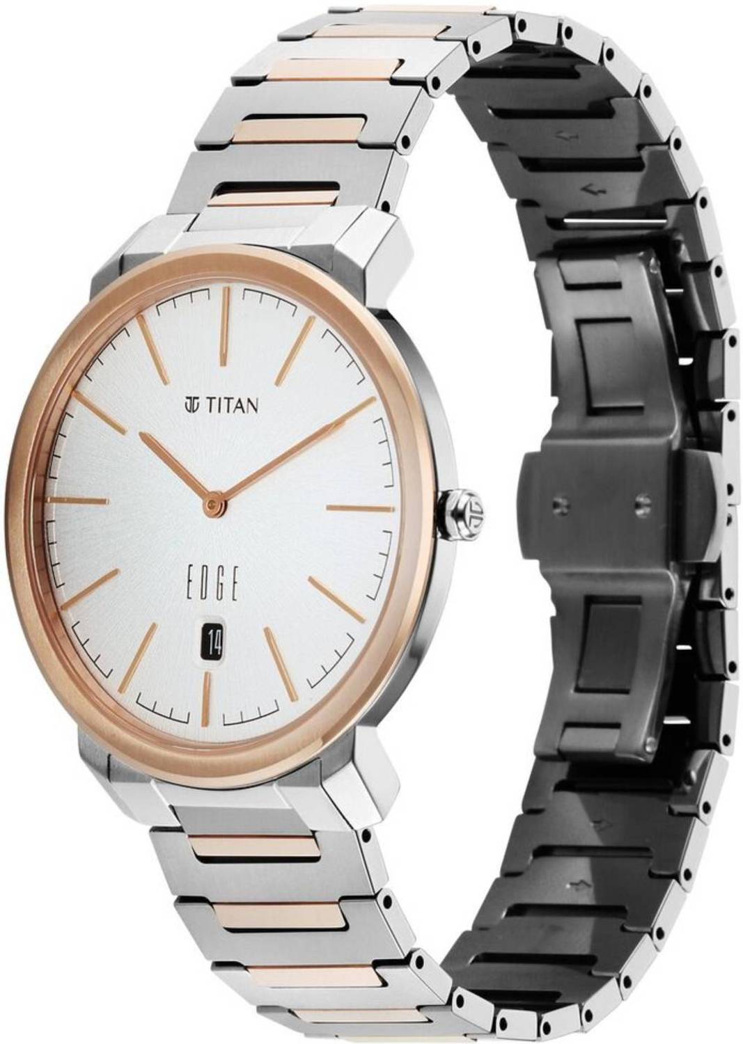Titan Meister Quartz Analog White Dial Rose Gold Watch - Image 3
