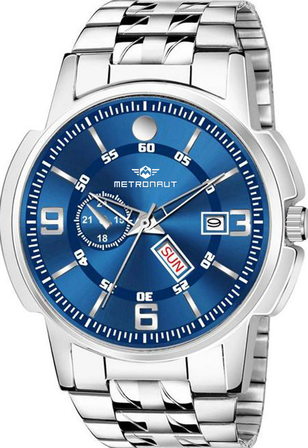 Image of METRONAUT MTR-2020 Timewear Stainless Steel Chain Watch For Mens Quartz Wrist Hands Branded Classic Analog Watch - For Men