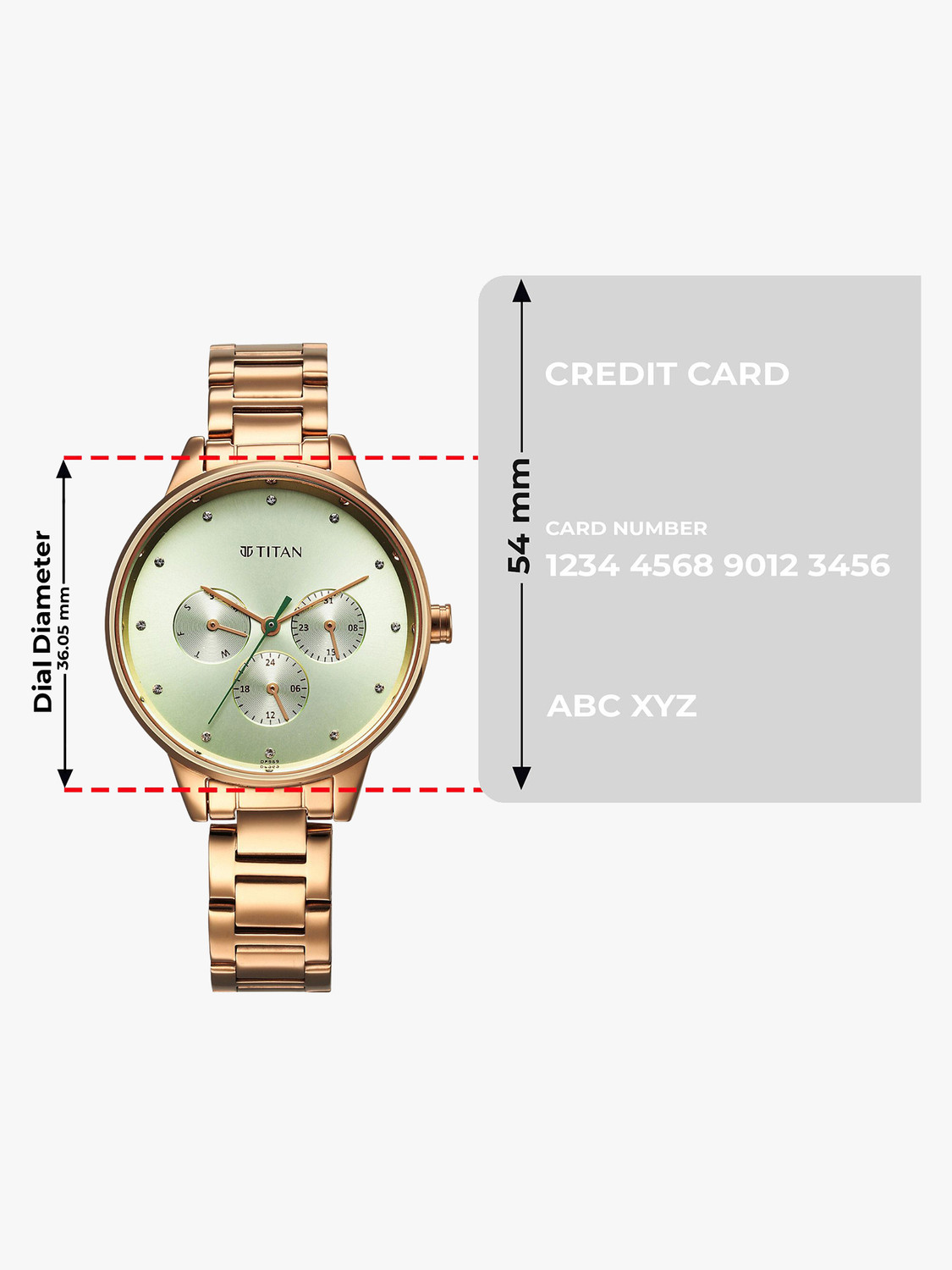 Image of Titan Purple Purple Razzle Dazzle Green Dial Stainless Steel Strap Analog Watch - For Women