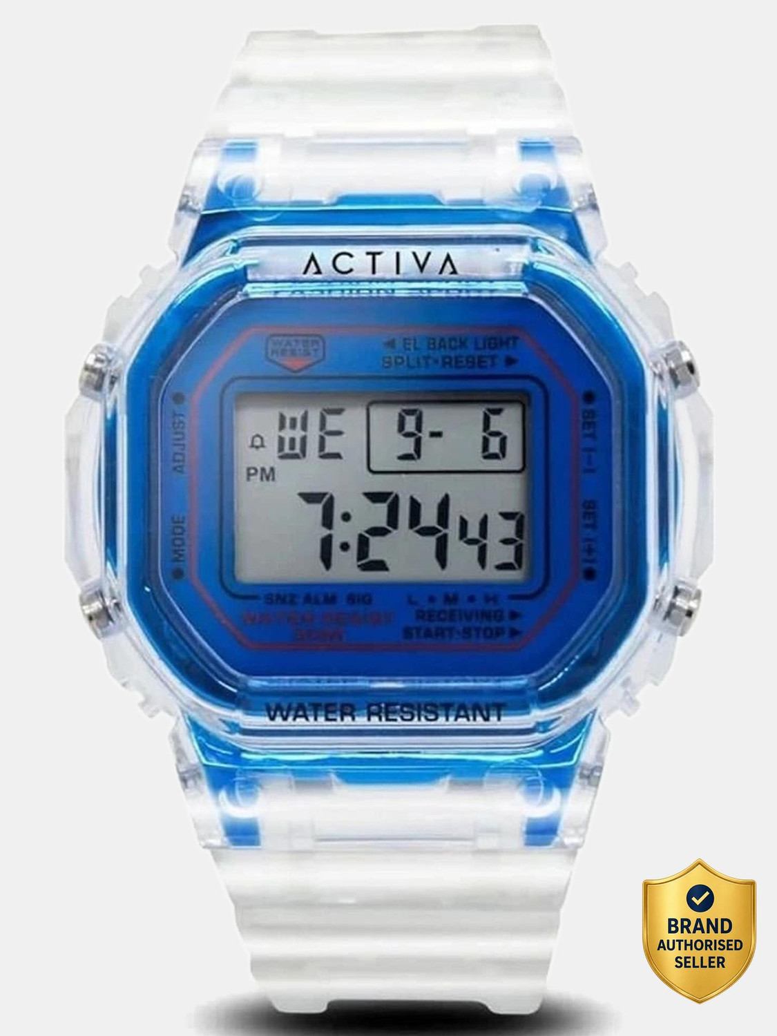 Image of INVICTA ACW424-007 Activa By Invicta Quartz Blue Dial Digital Watch - For Men
