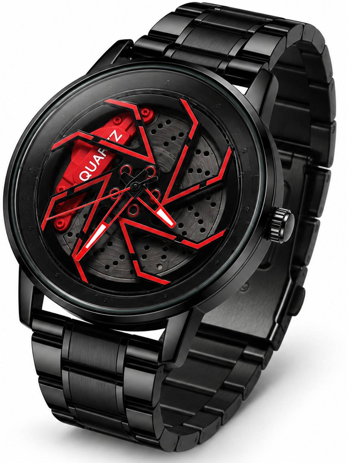 IFW Edge Black Red Skeleton Analog Watch - Image 2