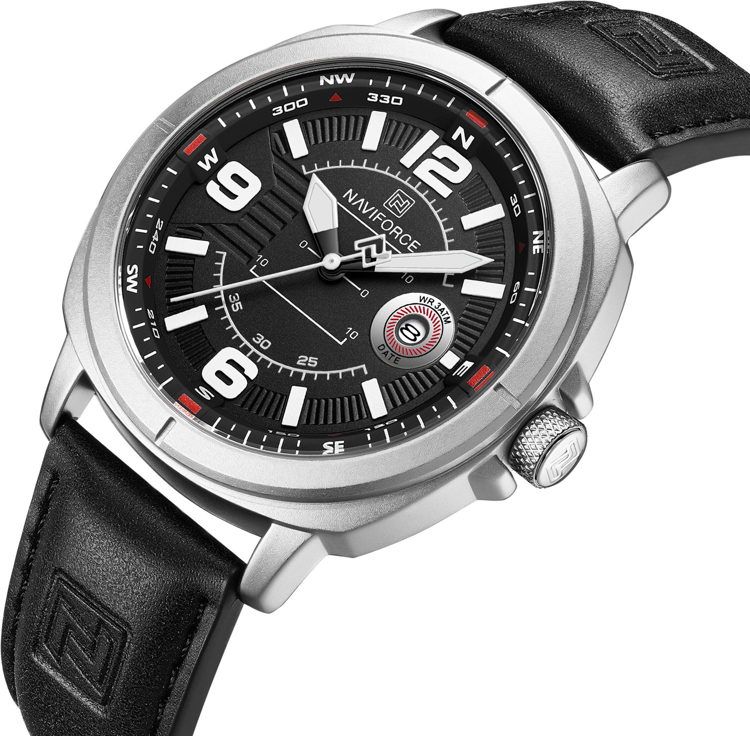 Image of NAVIFORCE NF8078 NF8078SWB Analog Watch - For Men