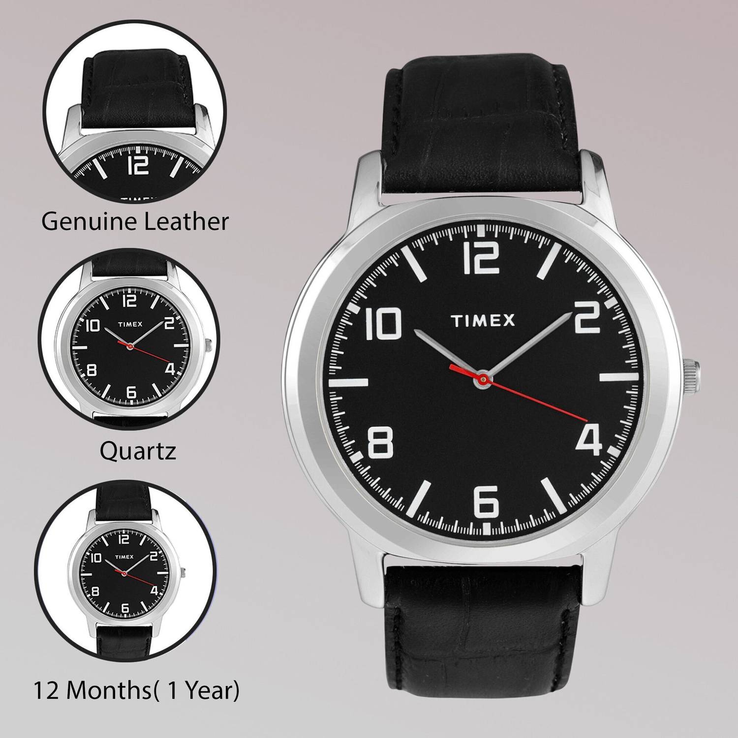 TIMEX Black Dial Analog Watch - For Men TW0TG8203