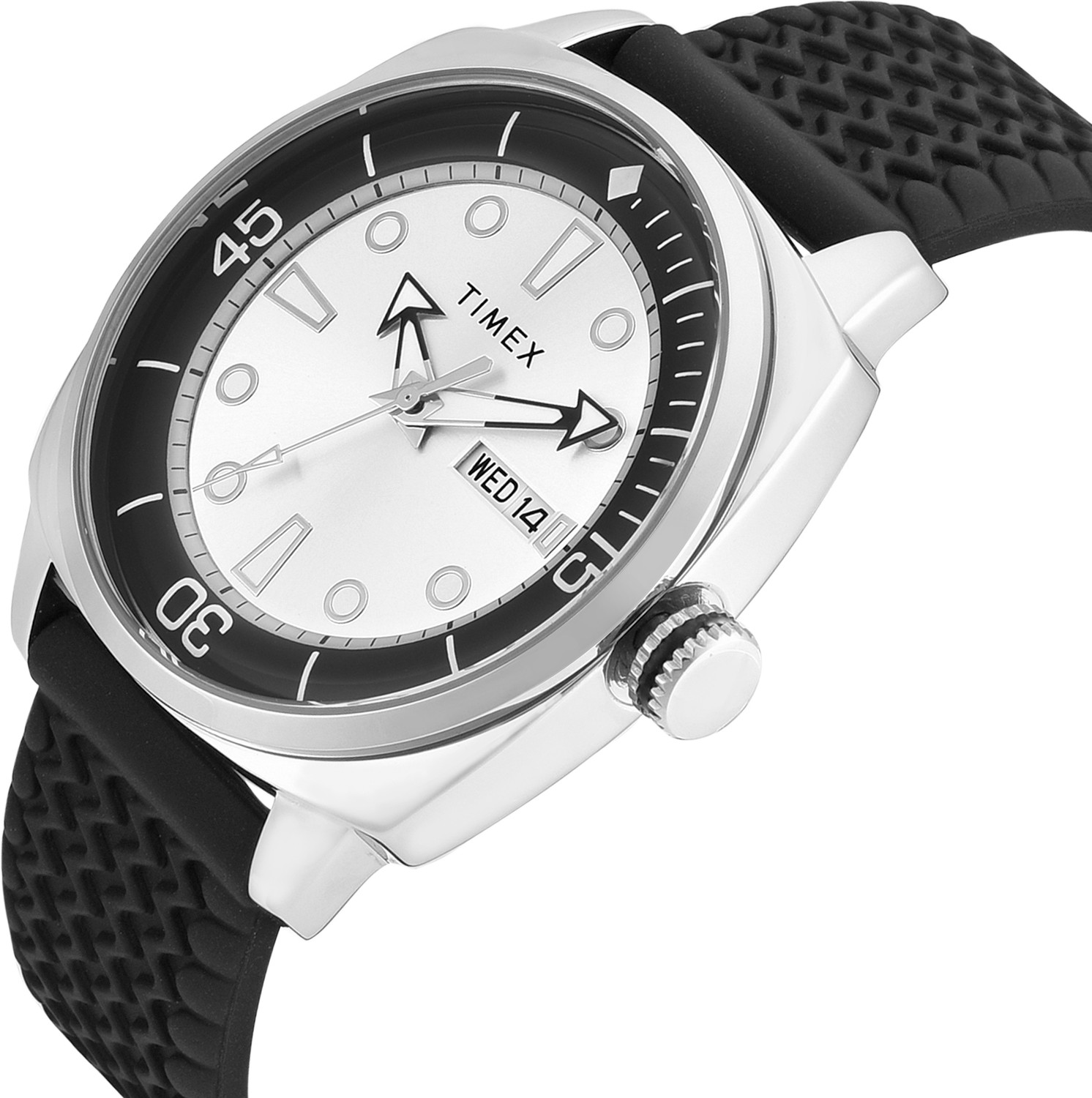 Image of TIMEX Day-Date, Silver Dial Analog Watch - For Men