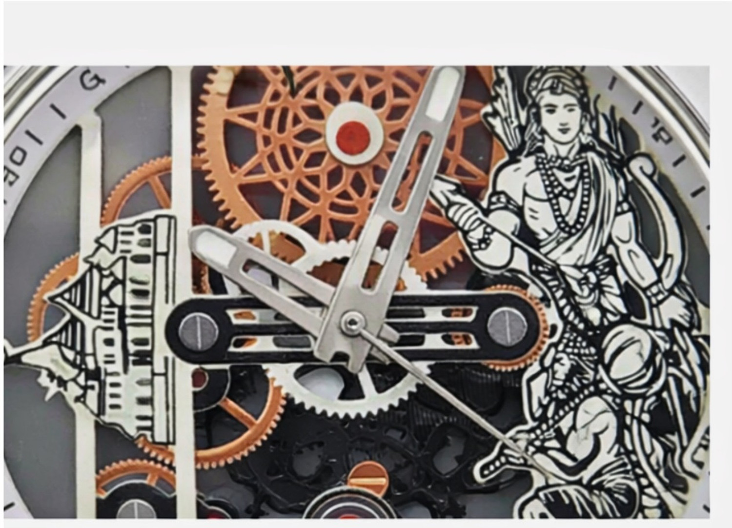 Image of LOOFTRADER SR-SKEL-2026 JAI SHRI RAM Skeleton Automatic Watch Analog Watch - For Men