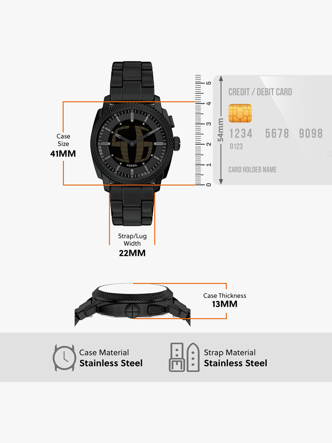 Image of FOSSIL Machine Machine Analog-Digital Watch - For Men