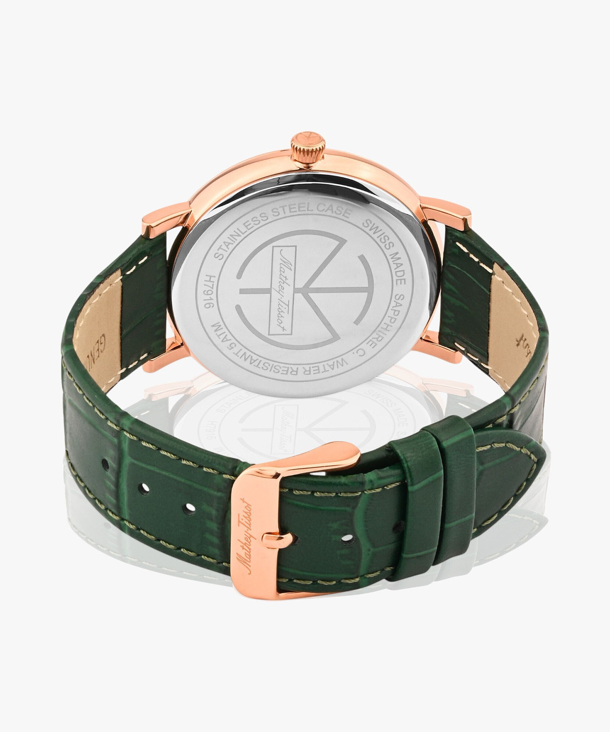 Image of Mathey-Tissot Swiss Made Green Dial Classic Analog Watch - For Men