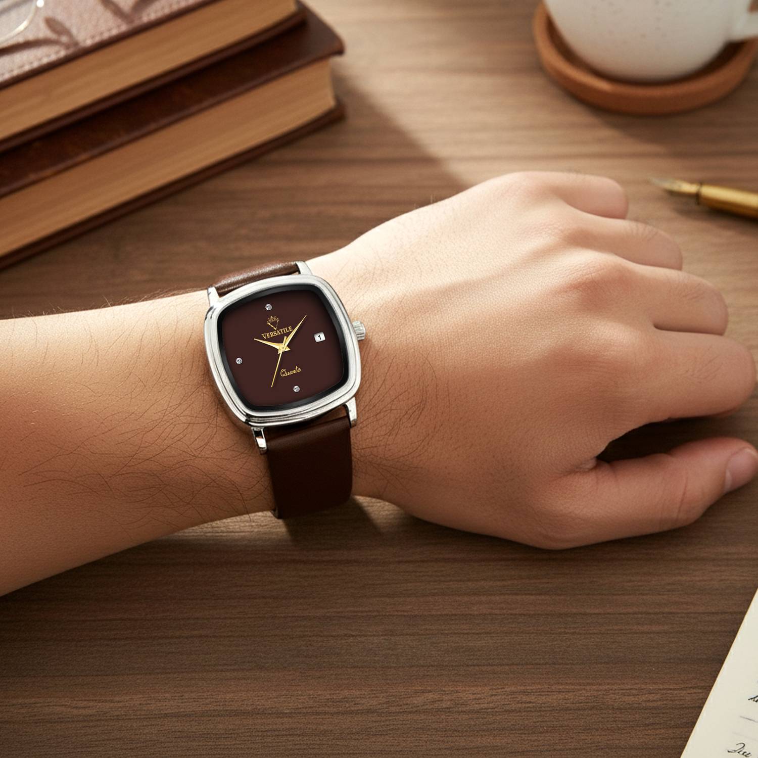 Versatile Analog Watch - Men Red - Image 3