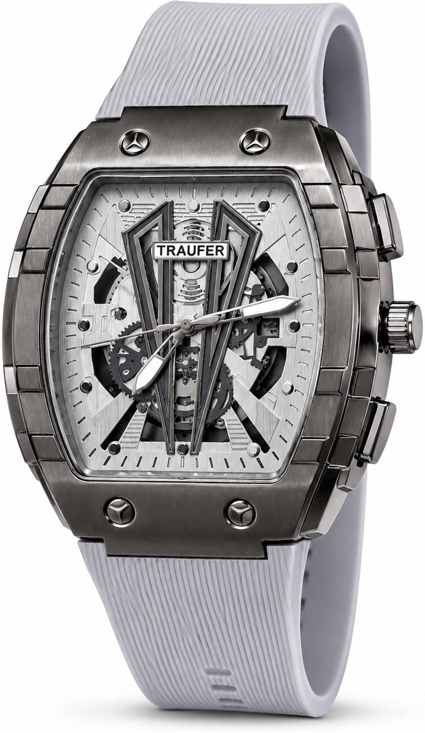 Genex Traffuer Silver Men's Watch - Image 1