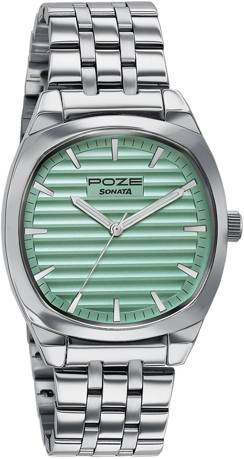 Sonata Poze 7 Green Dial Men's Watch - Image 3