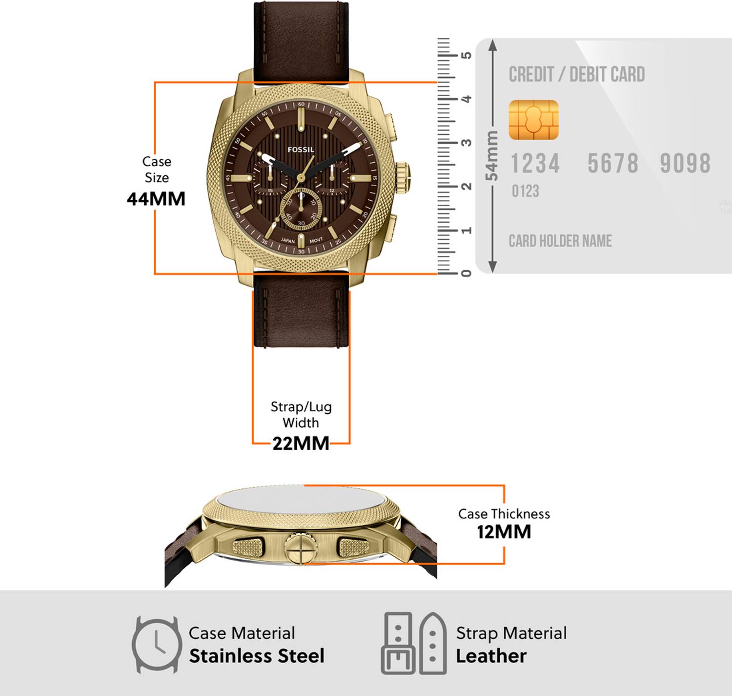 Fossil Machine Machine Analog Watch for Men - Image 5