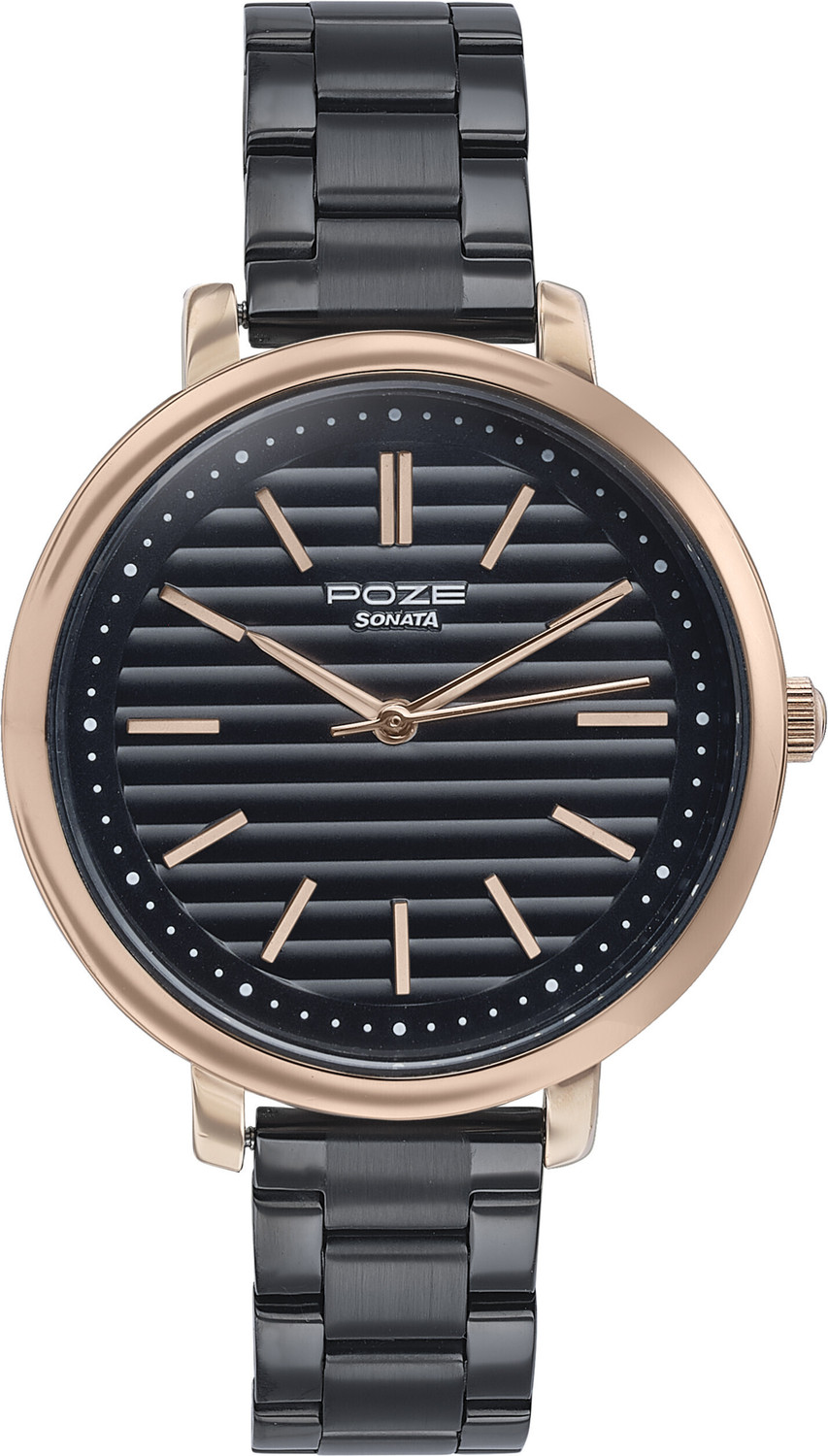 Image of SONATA Poze - Metal Analog Watch - For Women