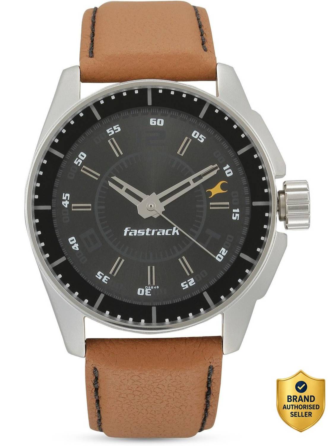 Fastrack Fastrack Black Magic Black Dial Brown LeatherStrap Analog Watch  - For Men