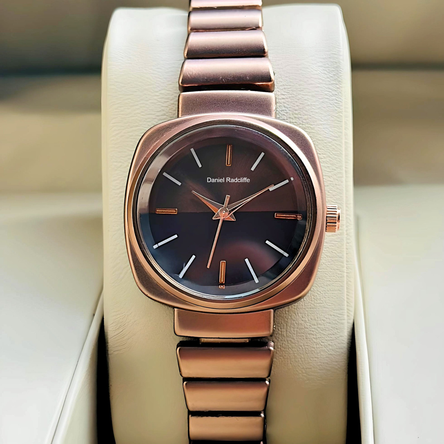 Image of Rizino BROWN = DRW004 Stylish Goregous Classy Lattest Fashion Wrist Watch for women Analog Women's Watch Stainless Steel Brown Dial Wrist Watches for Women Analog Watch - For Women